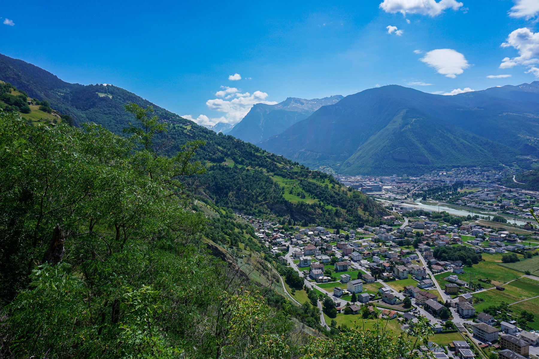 La rampe sud du Lötschberg